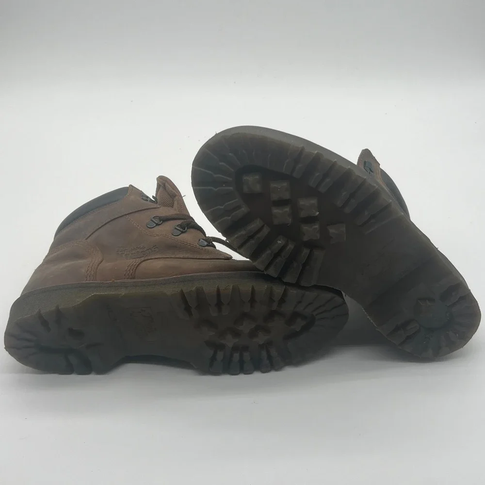 Vtg Dr Martens 7734 Steel Toe Boots Mens 12 UK 11 Brown Leather Made in England